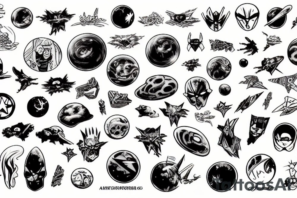 asteroid marvel tattoo idea