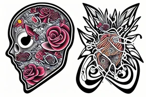head with space for feelings missing inside tattoo idea