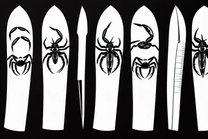 Crab holding knife tattoo idea