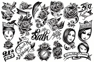 Birth date 26.08.1988 tattoo idea