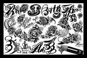Birth date 26.08.1988 tattoo idea