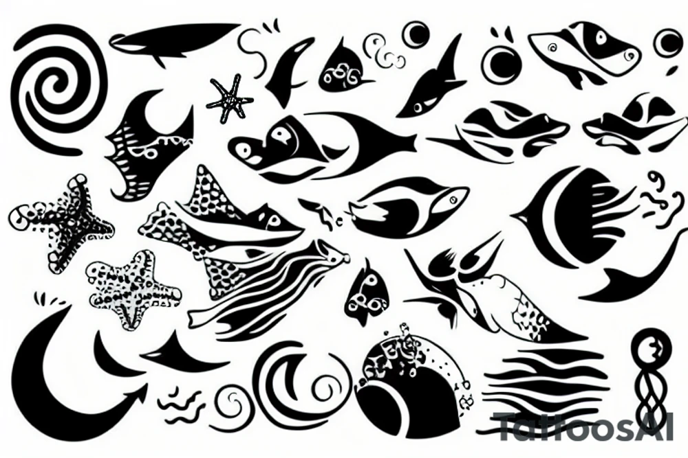 sea with my body being apart of it tattoo idea