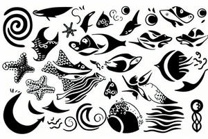 sea with my body being apart of it tattoo idea