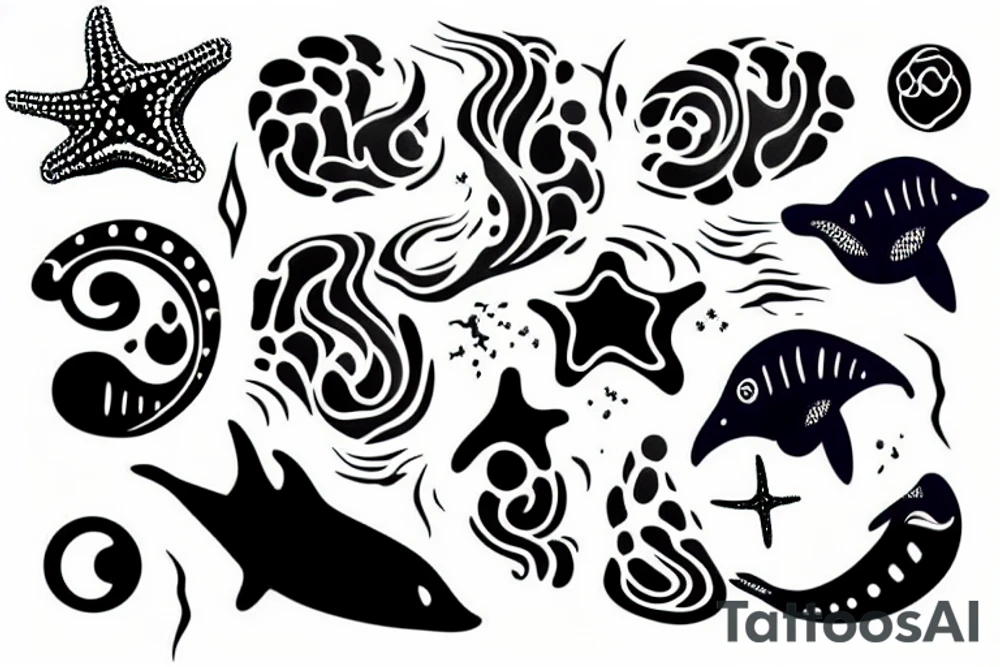 sea with my body being apart of it tattoo idea