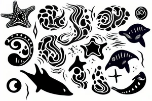sea with my body being apart of it tattoo idea