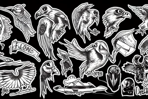 Falcon tattoo idea