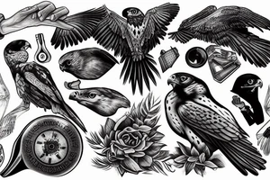 Falcon tattoo idea