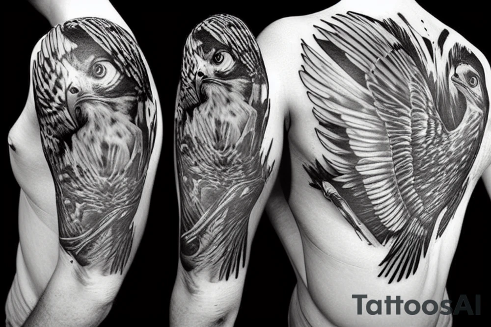 Falcon tattoo idea