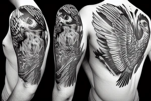Falcon tattoo idea