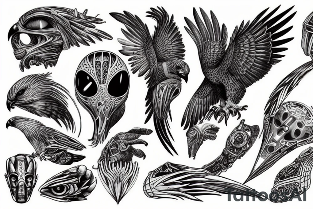 Falcon tattoo idea