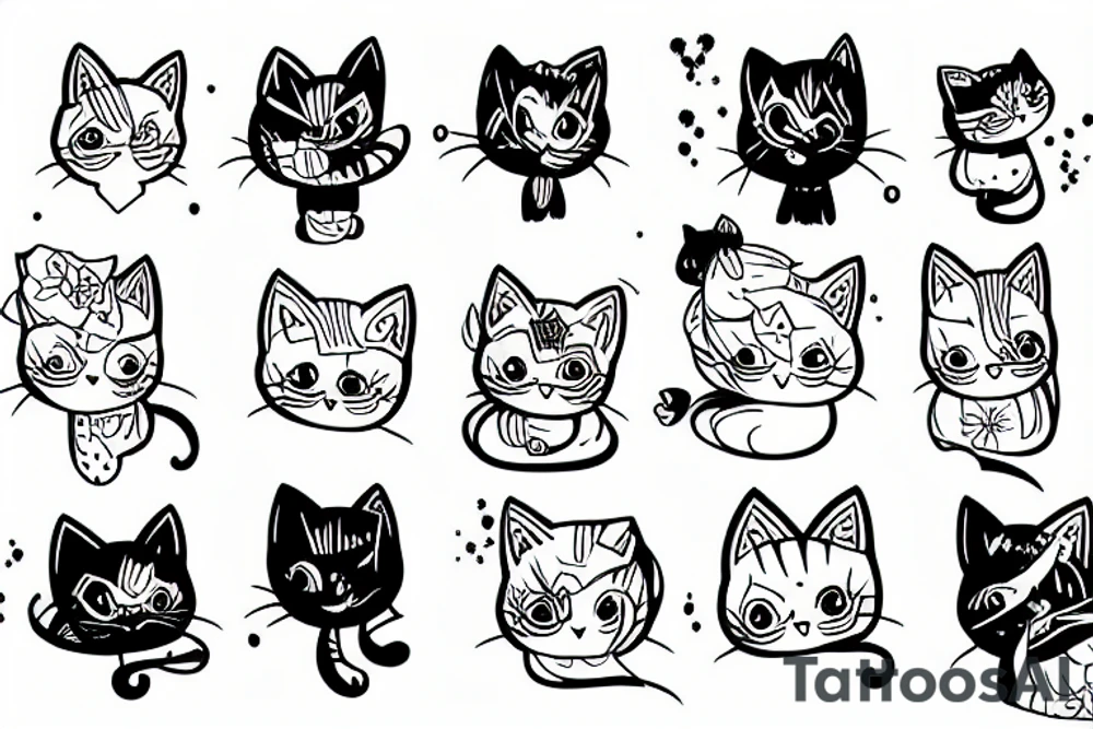 Kitty tattoo idea
