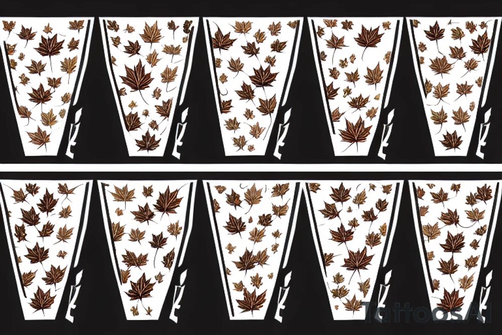 maple leaves tattoo idea