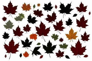maple leaves tattoo idea