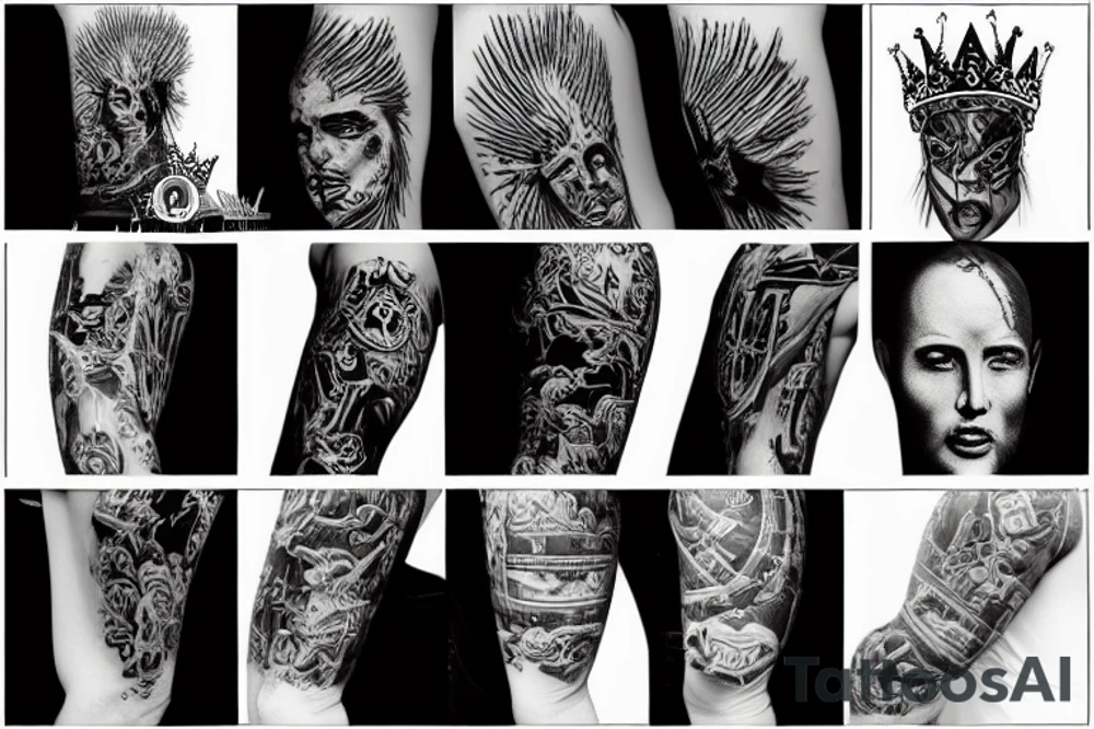 King, Agressive tattoo idea