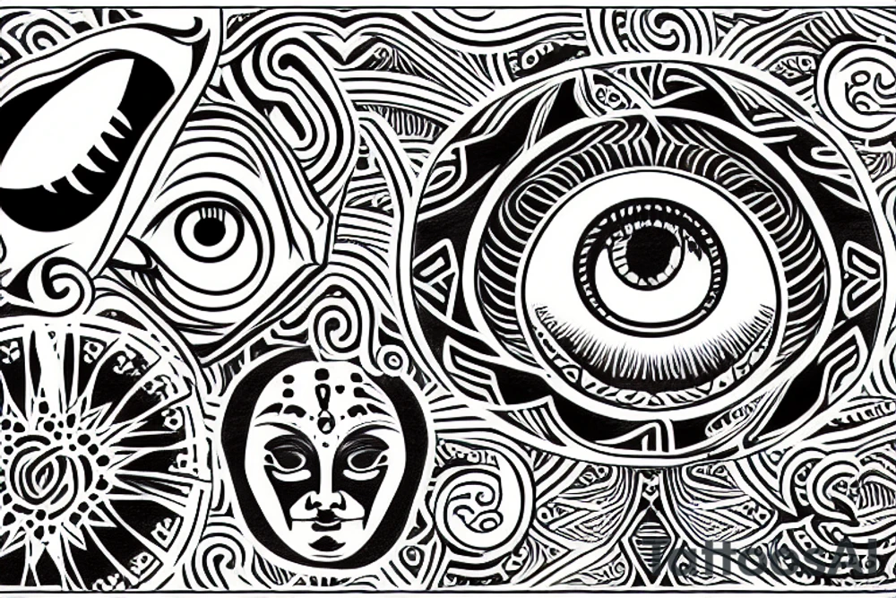 Eye of budda tattoo idea