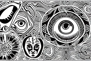Eye of budda tattoo idea