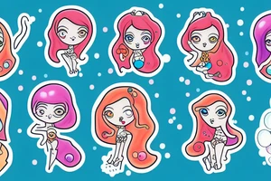 Girl with bubbles tattoo idea
