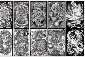 divine garden tattoo idea