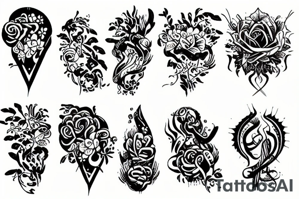 divine garden tattoo idea