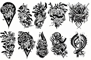 divine garden tattoo idea