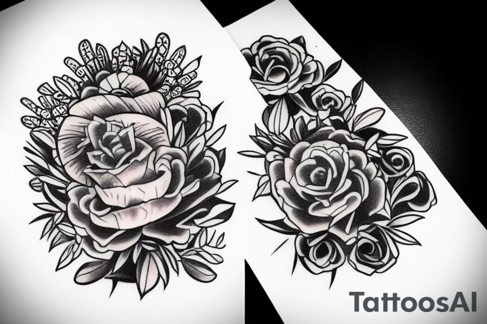 divine garden tattoo idea