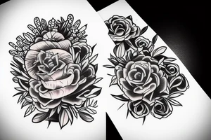 divine garden tattoo idea
