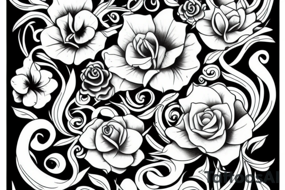 divine garden tattoo idea