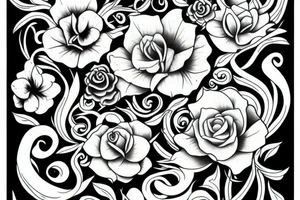 divine garden tattoo idea