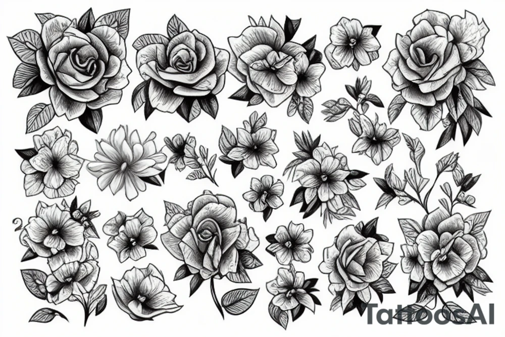 Hortensias tattoo idea