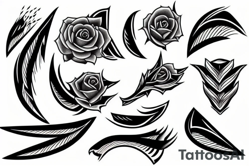 sharp blade tattoo idea