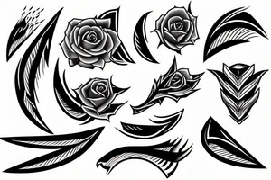 sharp blade tattoo idea