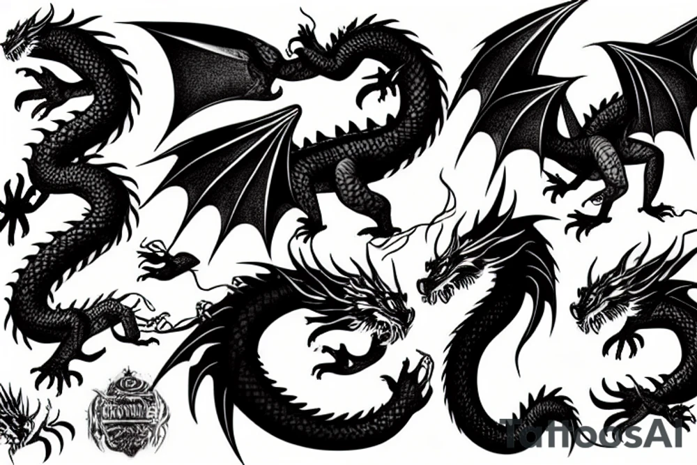 dragon tattoo idea