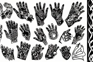 Inside finger tattoo idea