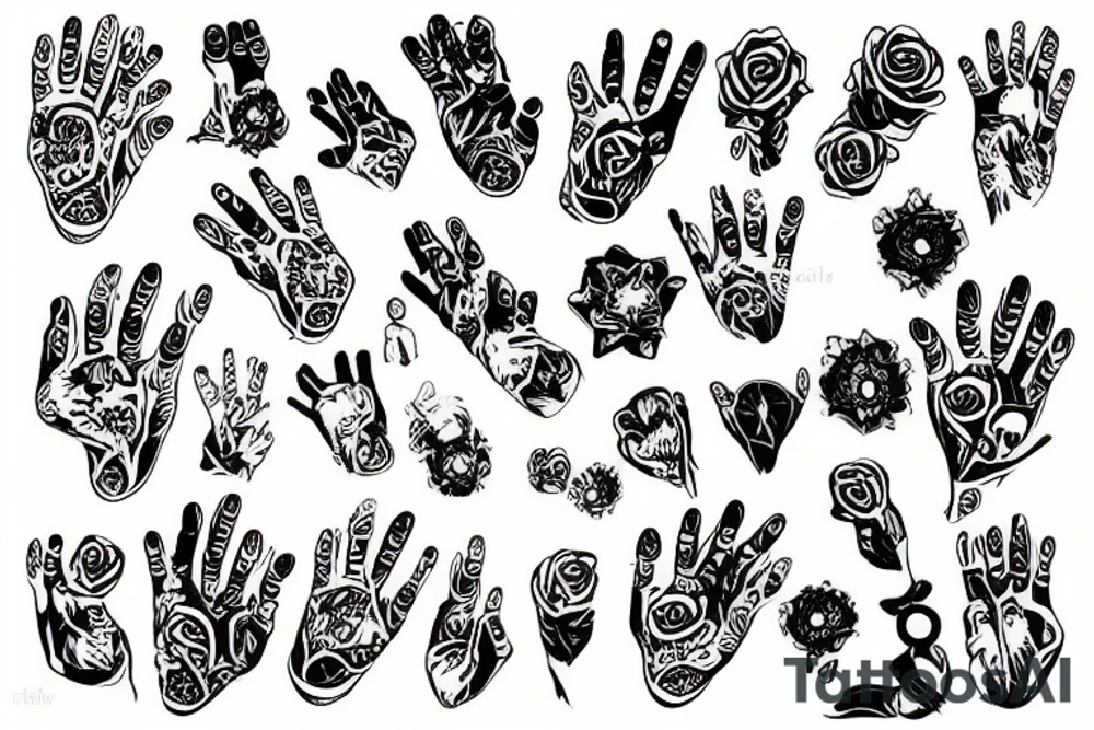 Inside finger tattoo idea
