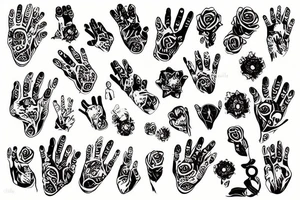 Inside finger tattoo idea