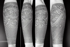 Old Indian persian tattoo idea
