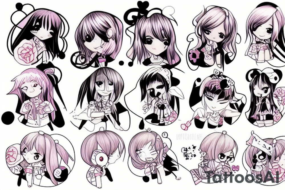 Animegirl tattoo idea