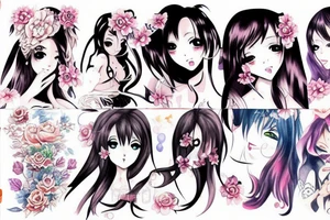 Animegirl tattoo idea