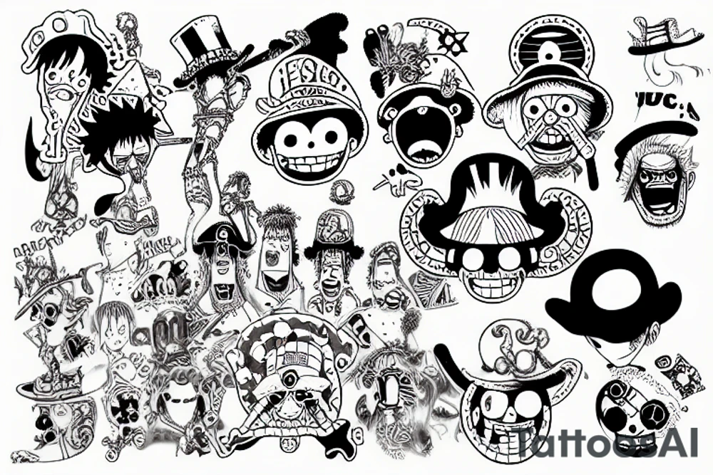 one piece tattoo idea