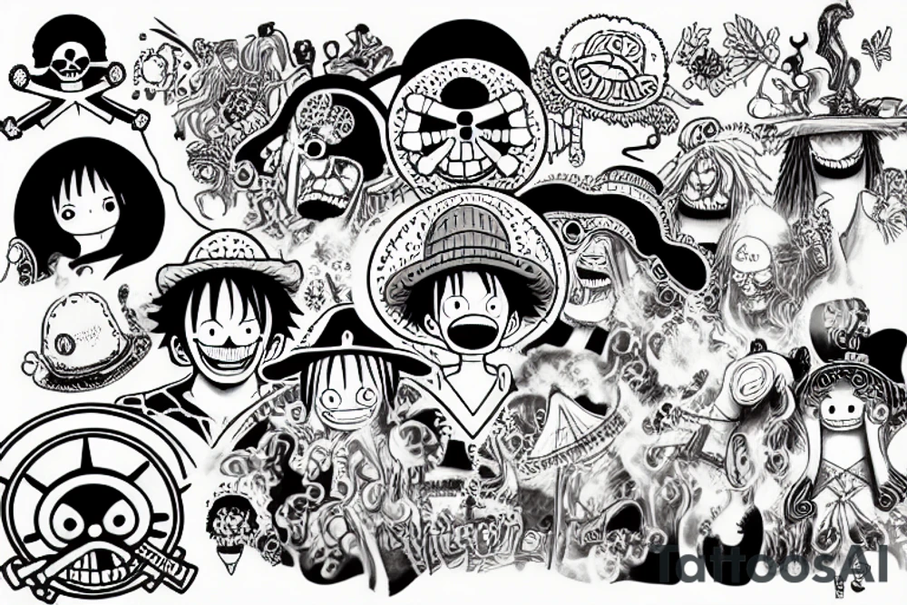 one piece tattoo idea