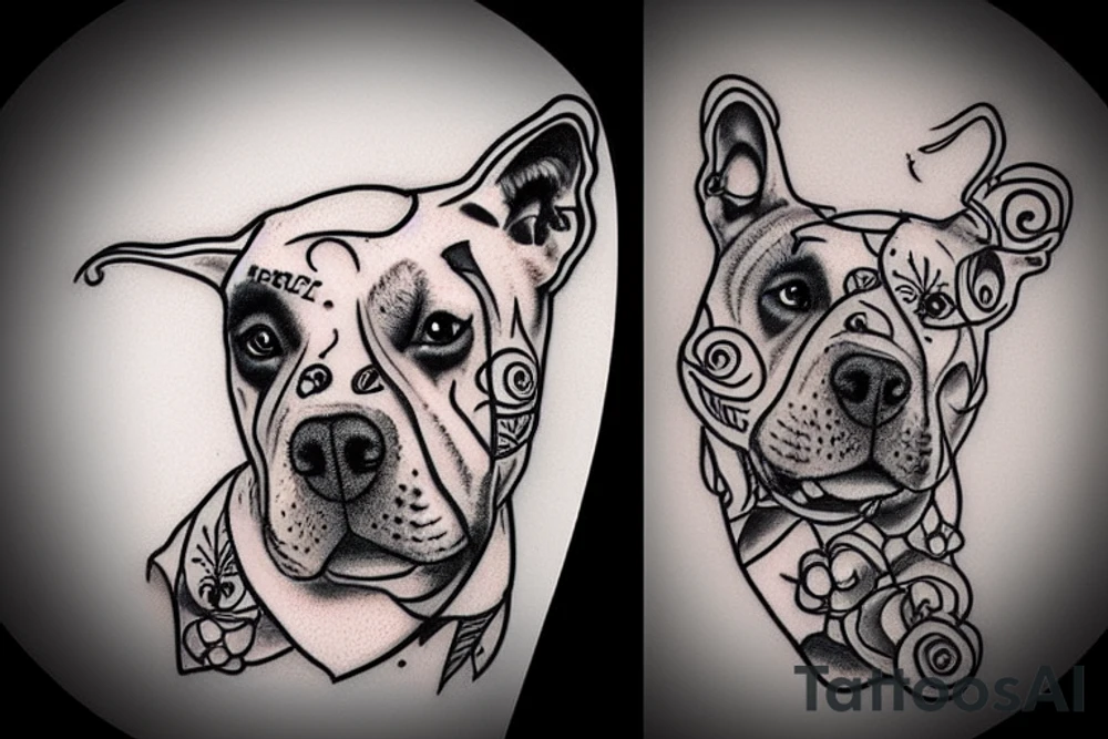 Pitbull tattoo idea