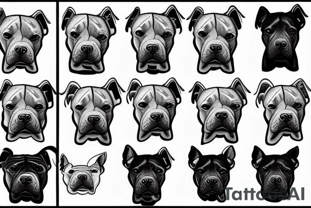 Pitbull tattoo idea