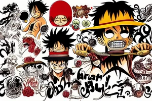 luffy tattoo idea
