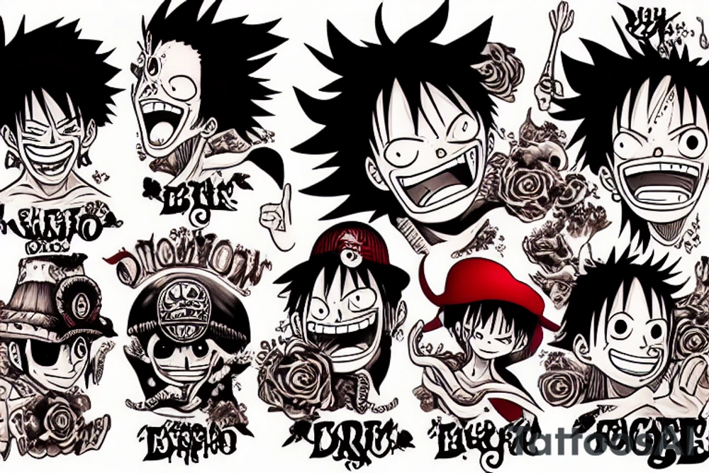 luffy tattoo idea