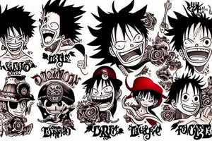 luffy tattoo idea