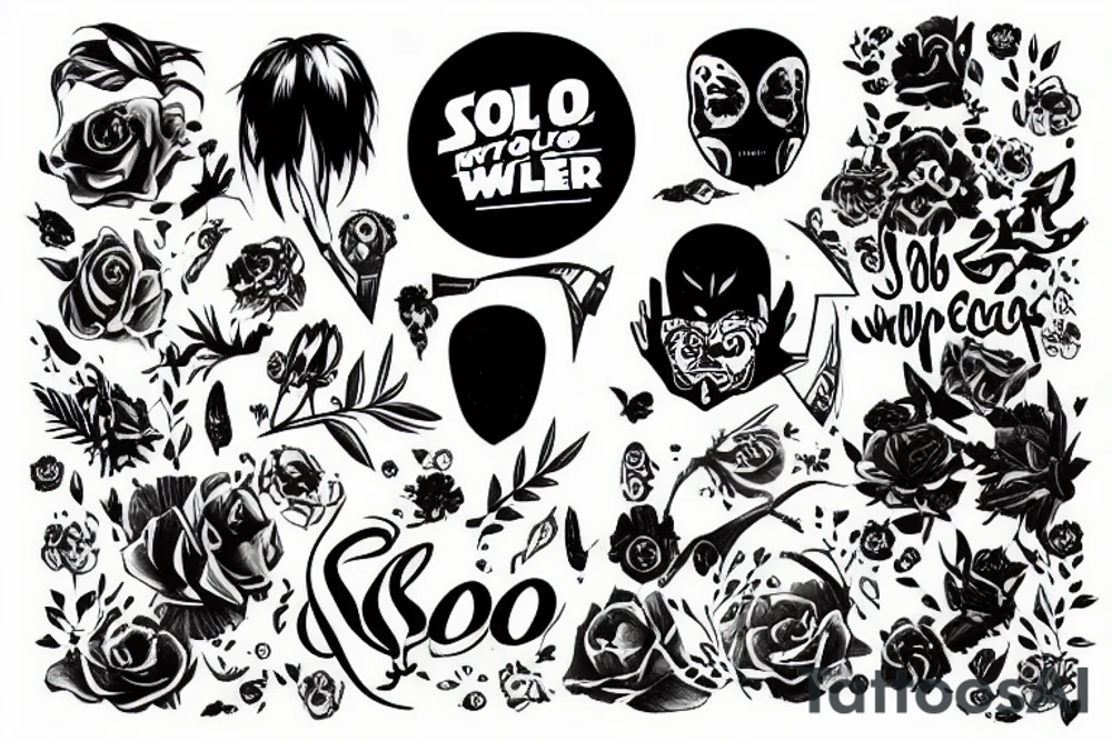 word "Solo" tattoo idea