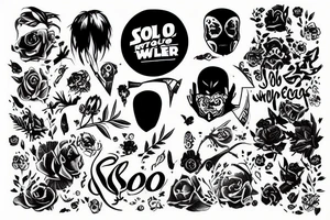 word "Solo" tattoo idea