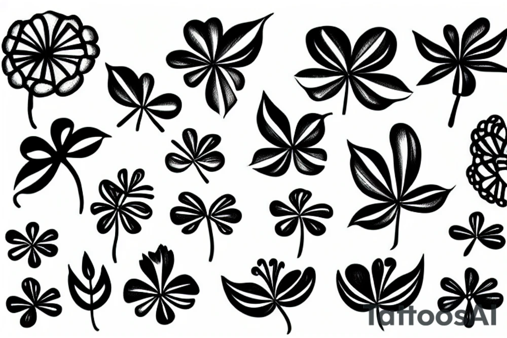 clover leaf tattoo idea