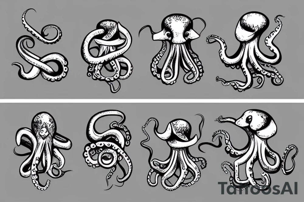 octopus with ak-74 tattoo idea