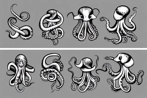 octopus with ak-74 tattoo idea